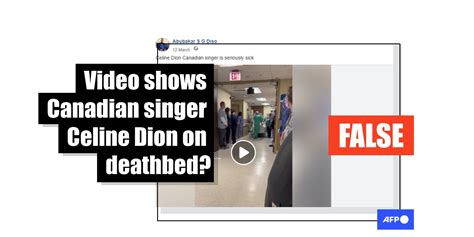 Posts falsely claim to show Canadian singer Celine .